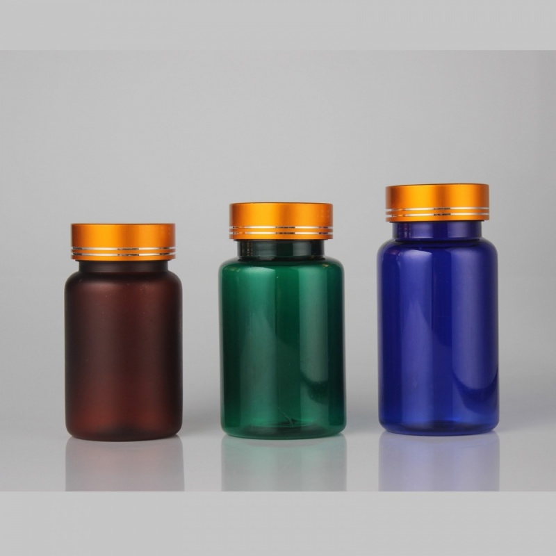 PET frosted matte plastic bottles, capsule bottles, transparent health product bottles