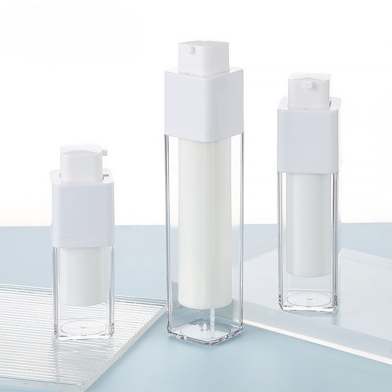 15ml 30ml 50ml Square airless Lotion Bottle Foundation Serum Bottle
