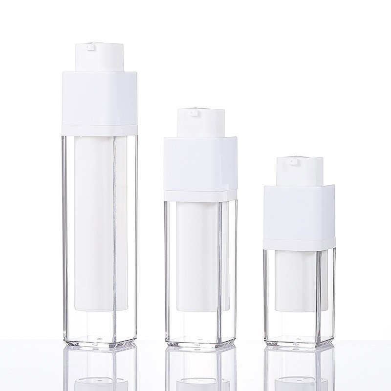 15ml 30ml 50ml Square airless Lotion Bottle Foundation Serum Bottle
