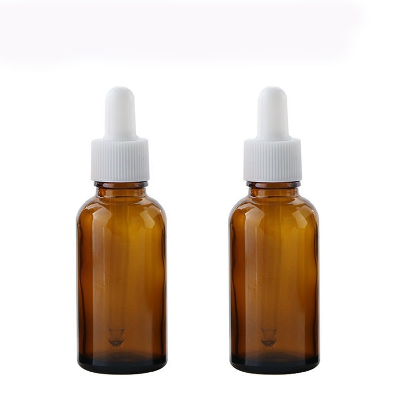 5-100ml amber dropper glass essential oil bottle, brown glass dispensing bottle, essence hydrosol cosmetic bottle