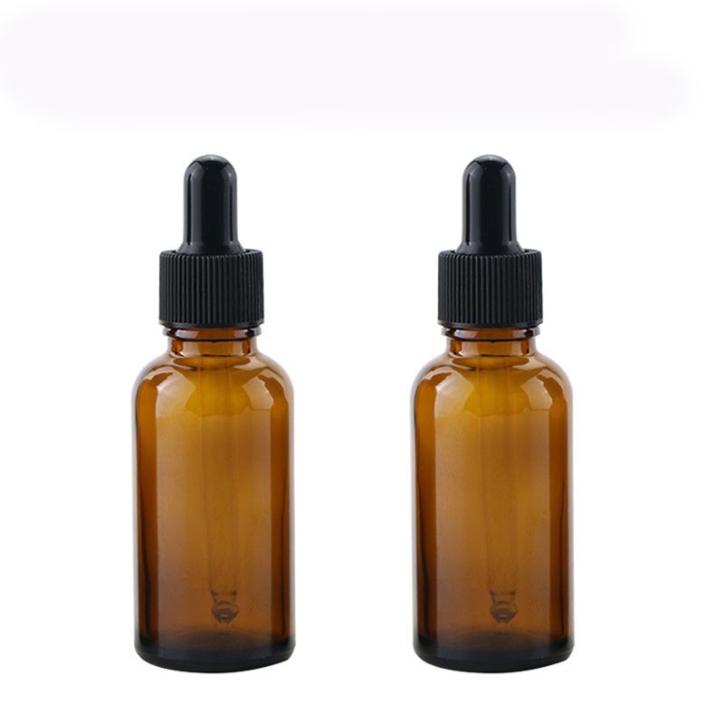 5-100ml amber dropper glass essential oil bottle, brown glass dispensing bottle, essence hydrosol cosmetic bottle