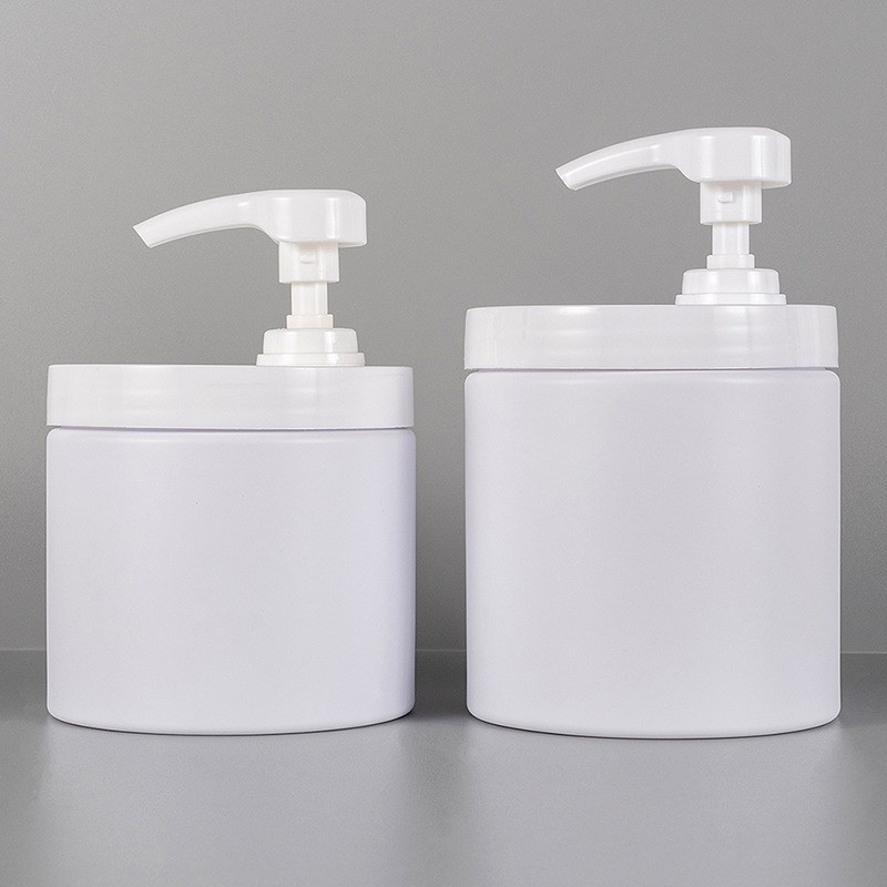 350/400/500ml wide-mouth PET hair mask/skin scrub jars wholesale