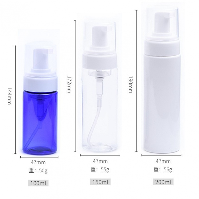 30ml50ml80ml100ml Foam Bottle Facial Cleanser Mousse Foaming Bottle