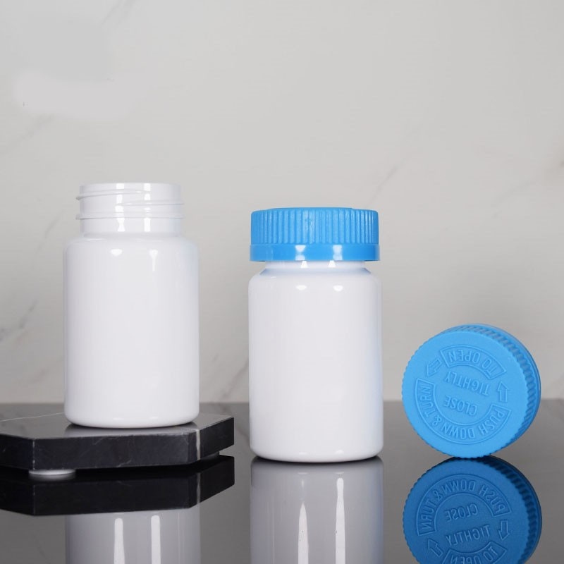 PET white CRC child-protective cap screw cap bottle