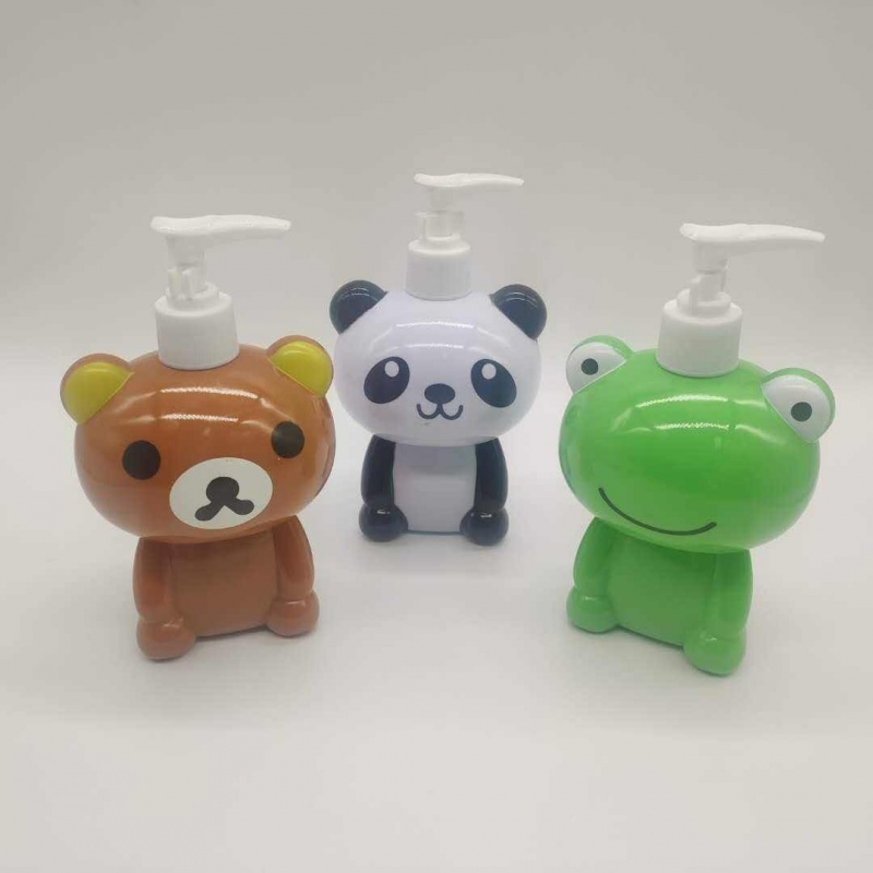320ML 500ML Cute Animal Type Cartoon Lotion Pump Bottle With Spray