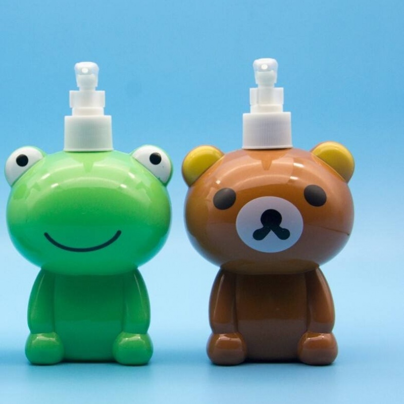 320ML 500ML Cute Animal Type Cartoon Lotion Pump Bottle With Spray