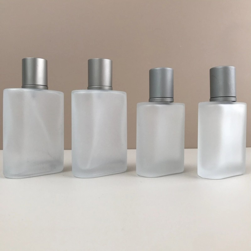 Matte Translucent Square Empty Perfume Spray Bottles