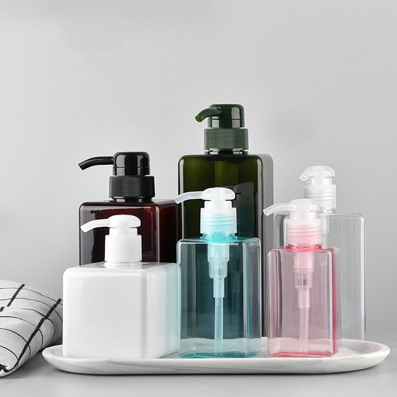 100ml-650ml PETG square lotion bottle, shower gel, hand sanitizer bottle