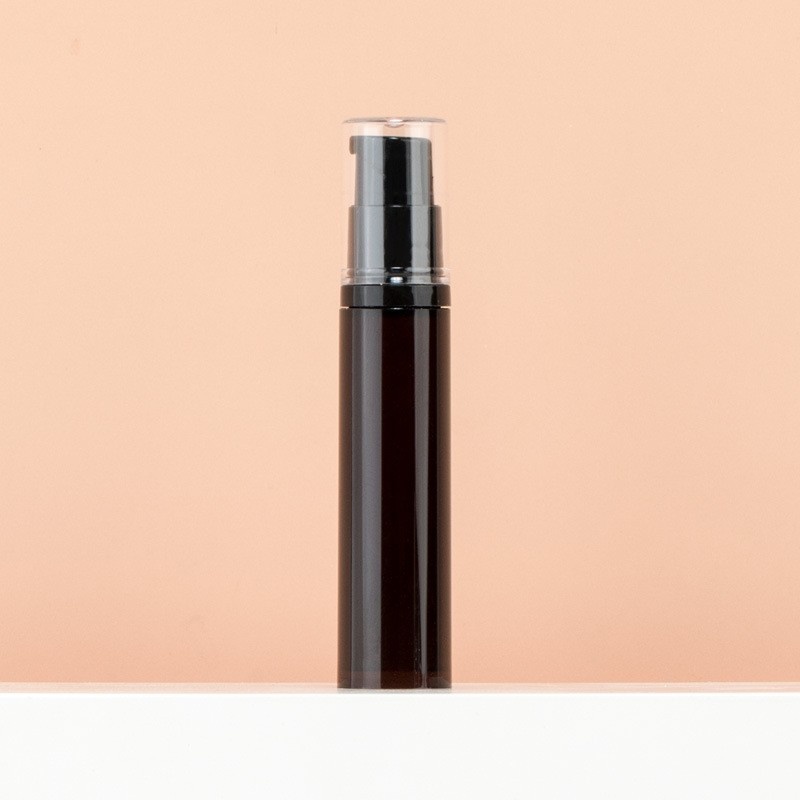 Amber light-proof PET airless bottle for emulsion pump foundation