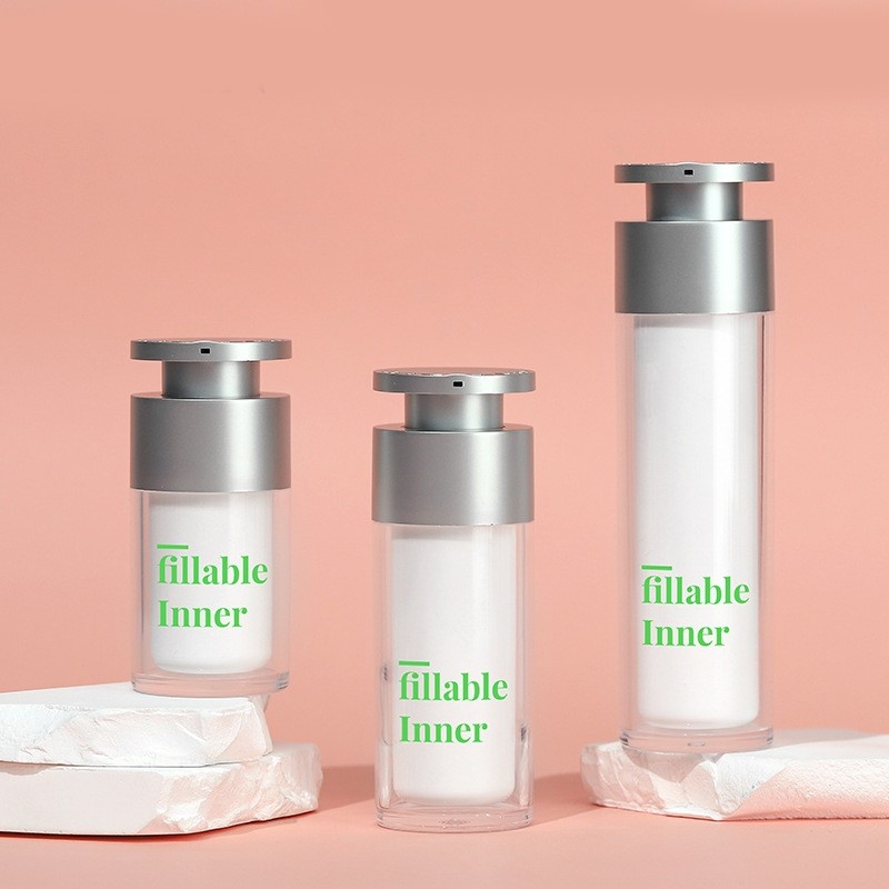 Environmental Protection Cosmetic Packaging Material 15-30ml Can Replace The Inner Vacuum Bottle 50ml Rotary Emulsion Bottle Customized