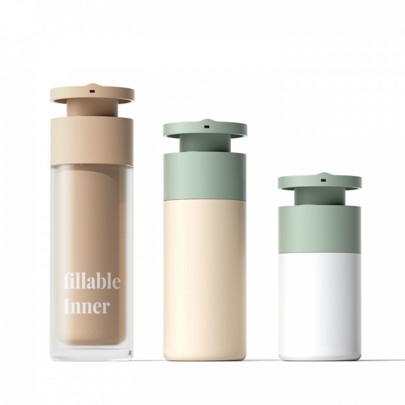 Environmental Protection Cosmetic Packaging Material 15-30ml Can Replace The Inner Vacuum Bottle 50ml Rotary Emulsion Bottle Customized
