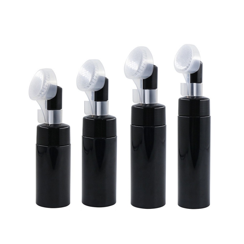 Facial cleansing brush head foam bottle, PET plastic pump foaming bottle, 150/200ml teeth whitening mousse bottle