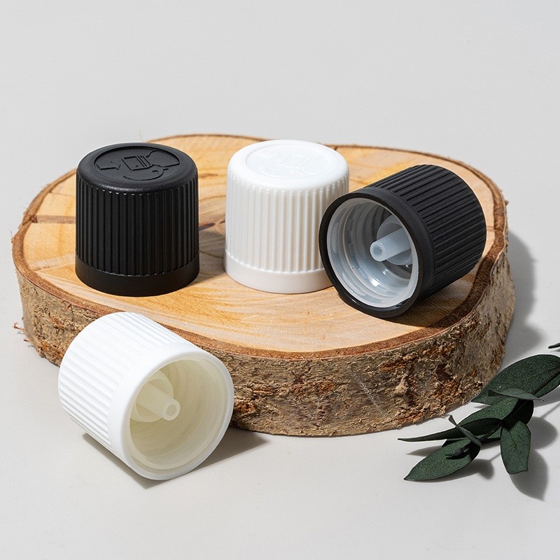 18-415 Childproof Cap with Funnel Stopper, Compatible with Essential Oil Bottles, Glass Bottles, etc.
