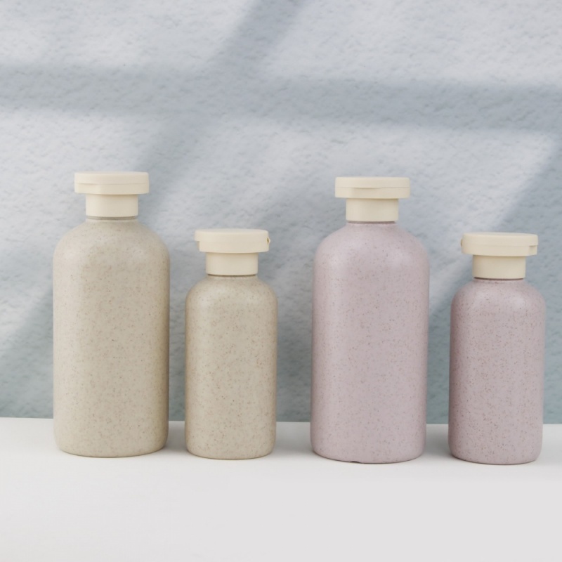 Stock 500ml Black Hand Sanitizer Bottle Pet Plastic Emulsion Bottle 300ml Shower Gel Bottle