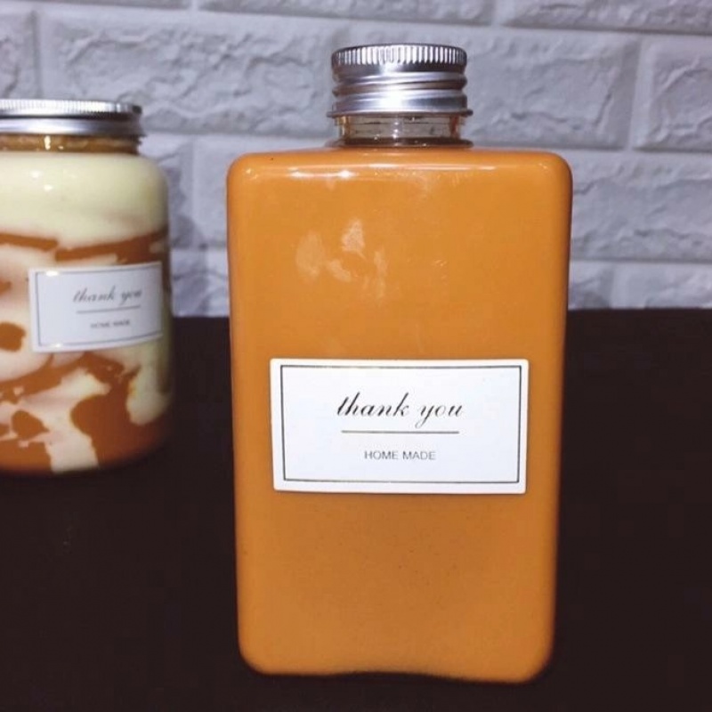 Square Mini Plastic Juice Bottles