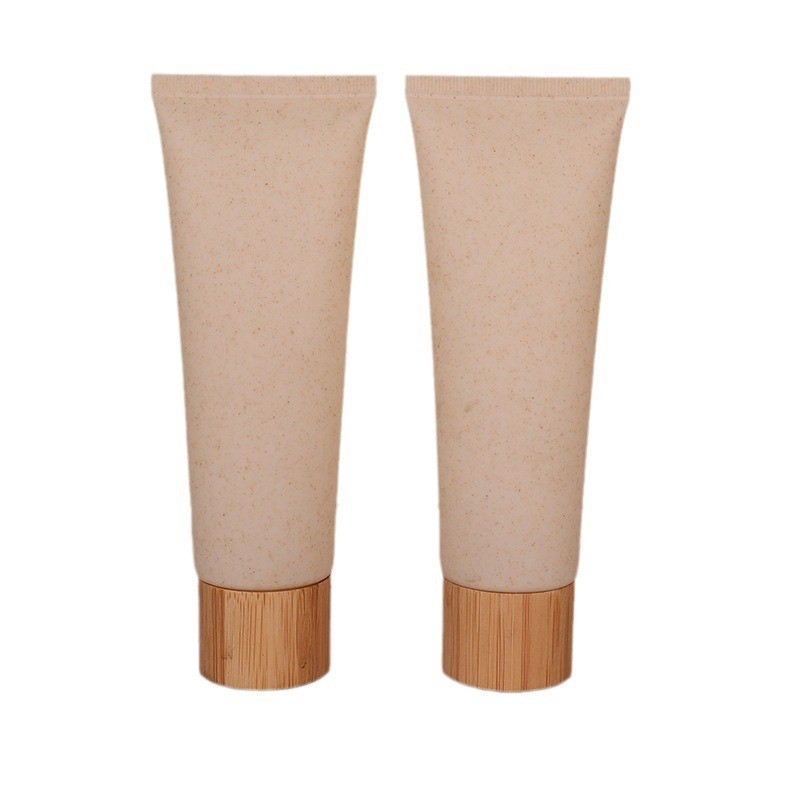 Customizable eco-friendly cosmetic tubes made from wheat straw