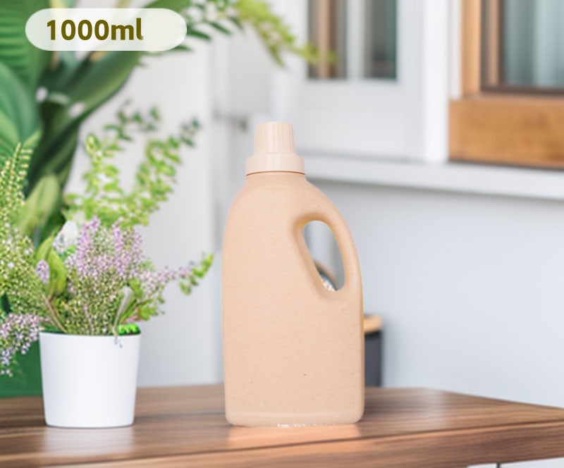 1000ml Wheat Straw Laundry Detergent Bottle, Biodegradable Laundry Detergent Bottle/Container