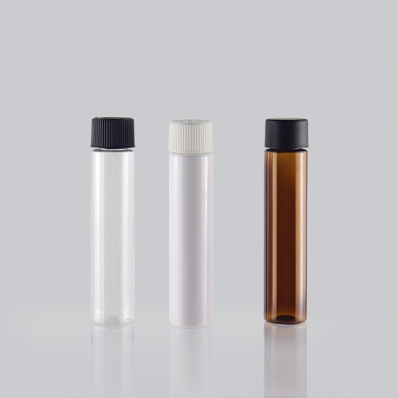 Custom PET Plastic 520ml Color Capsule Shape Candy Bottle