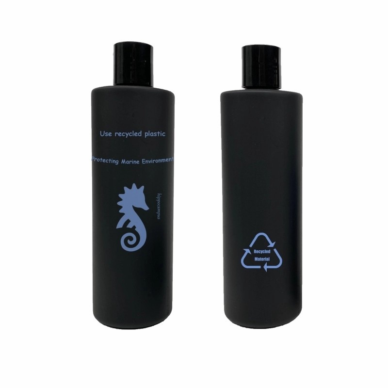 Custom Frosted Spray Flat Shoulder Cylindrical PCR Bottles