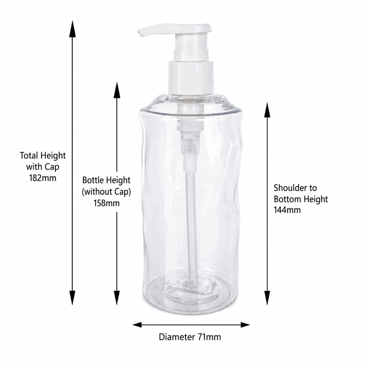 500ml Biodegradable PLA Compostable Drink Bottles