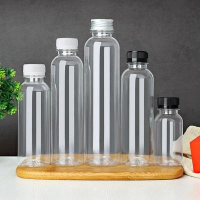 Custom Logo Empty Pet Plastic Bottles For Juicing