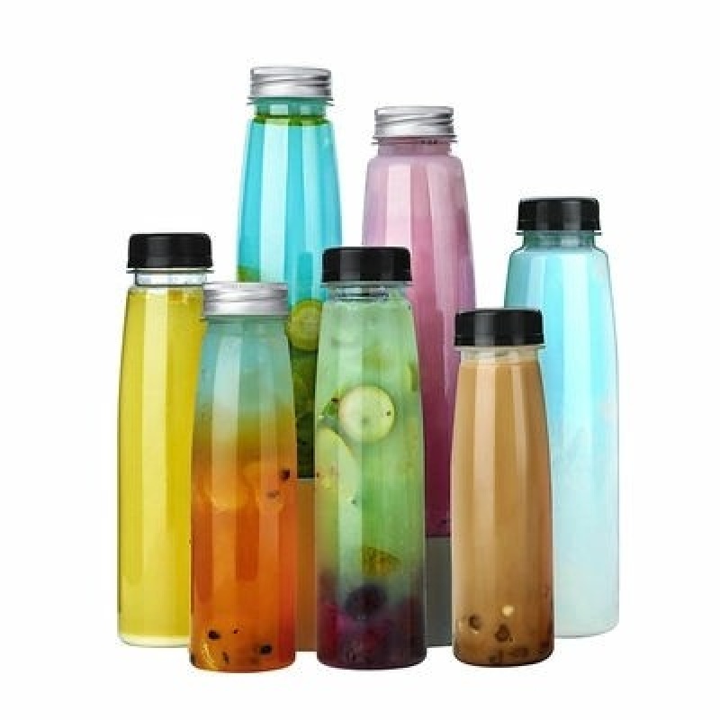Custom Logo Empty Pet Plastic Bottles For Juicing