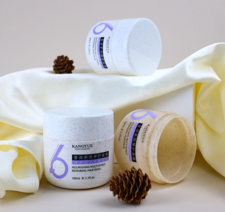100g/250g Biodegradable and Environmentally Friendly Wheat Straw Double-Layer Round Bottom Cream Bottle