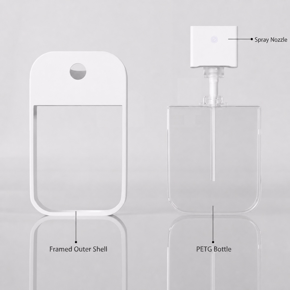 50ml Flip Top Cap Lotion Cosmetic Container Travel