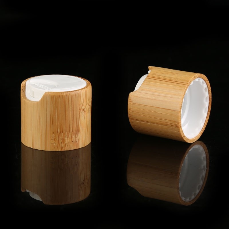 Daily Chemical Packaging 24 Teeth Bamboo Wood Cap 24_410 Conditioner Bottle Cap Bamboo Cap