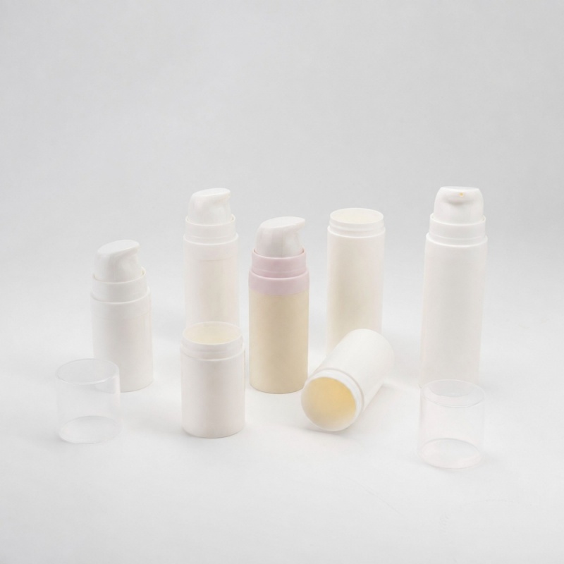 5ml10ml15ml PP PCR Plastic Cosmetic Refillable Airless Pump Bottle Custom Color  Airless Pump Bottle