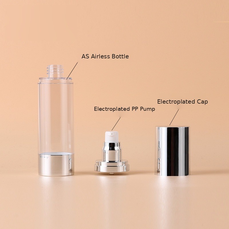 15ML-120ML OEM Custom Logo PP+ABS+AS Airless Lotion Pump Bottle with Pump Sprayer for Eye Cream Skin Care Skincare Packaging