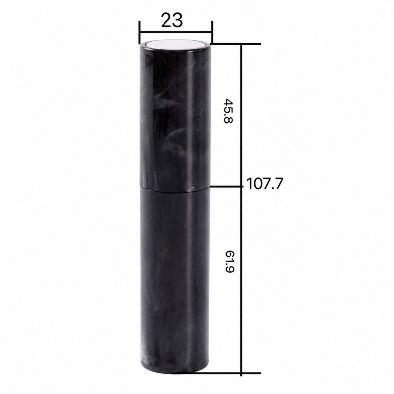 8ml Wholesale Mini ABS Shell  Glass Inner Bottle Perfume Bottle Portable Cosmetic Spray Bottle Twist Type
