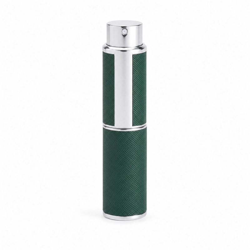 8ml Luxury Portable Pocket Size Refillable Travel Cosmetic Perfume Pump Sprayer Aluminum Perfume Bottle with Hot Stamped Finish