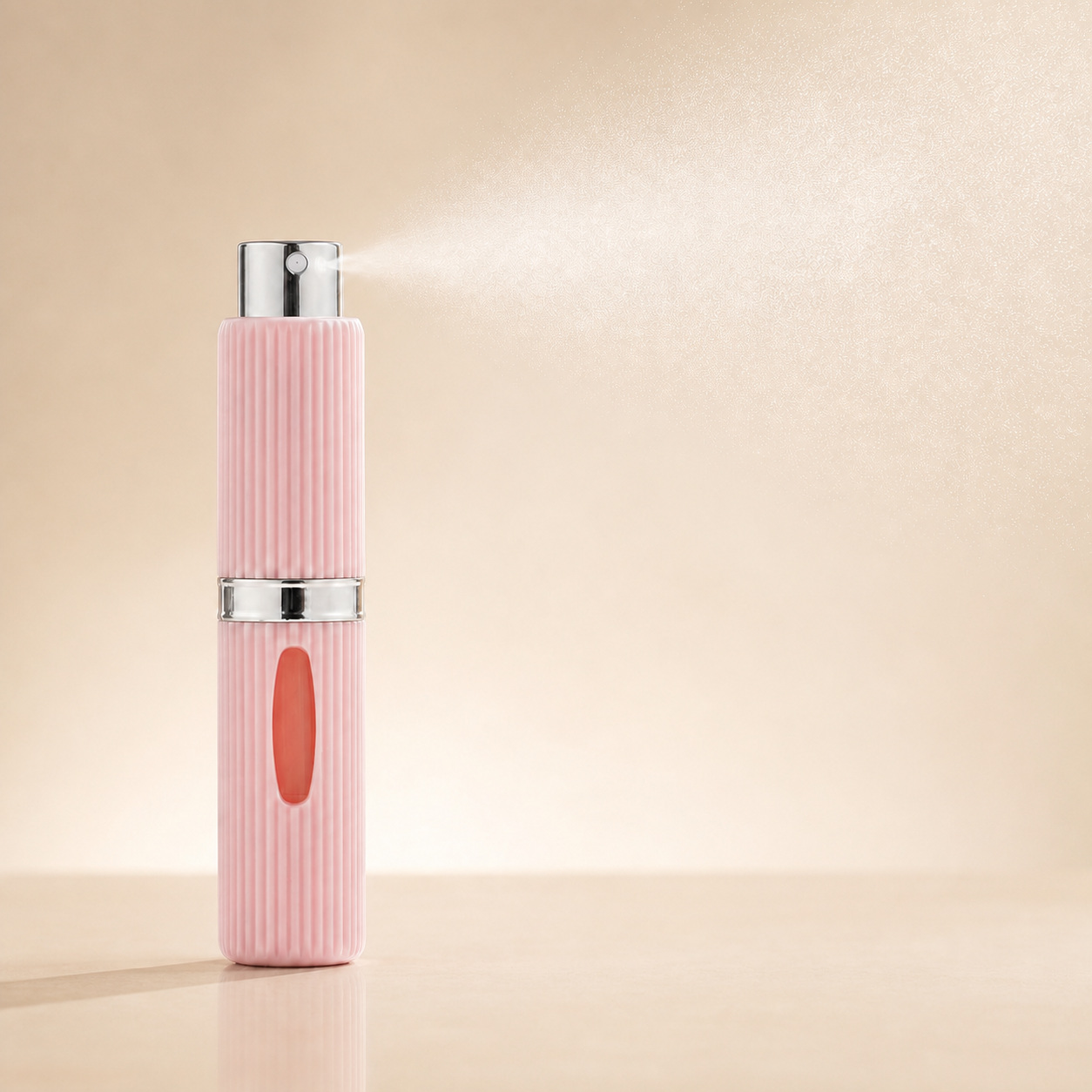 8ml Rotating Bottom Perfume Bottle Portable Plastic Spray Bottle Empty ABS Press Liquid Sub Bottle for Sale