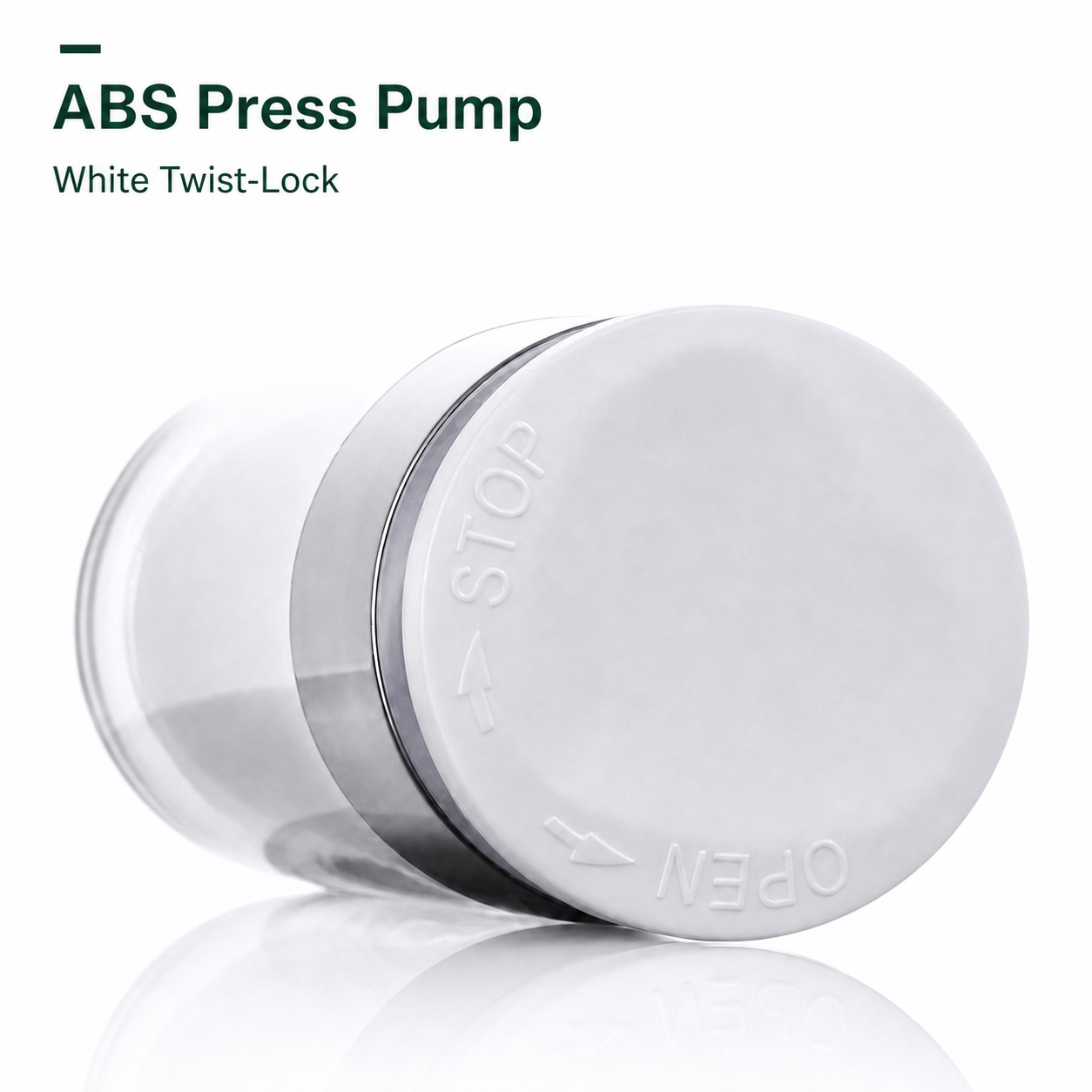 15ml 30ml 50ml Acrylic Airless Pump Bottle Vacuum Fresh Lock Leak Proof Container for Skincare Cosmetic Packaging