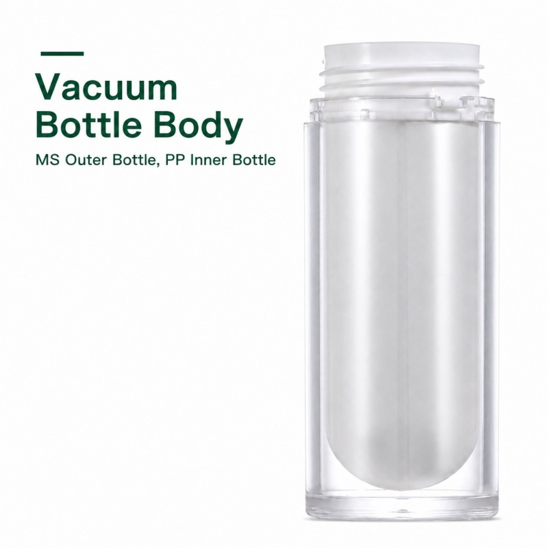 15ml 30ml 50ml Acrylic Airless Pump Bottle Vacuum Fresh Lock Leak Proof Container for Skincare Cosmetic Packaging