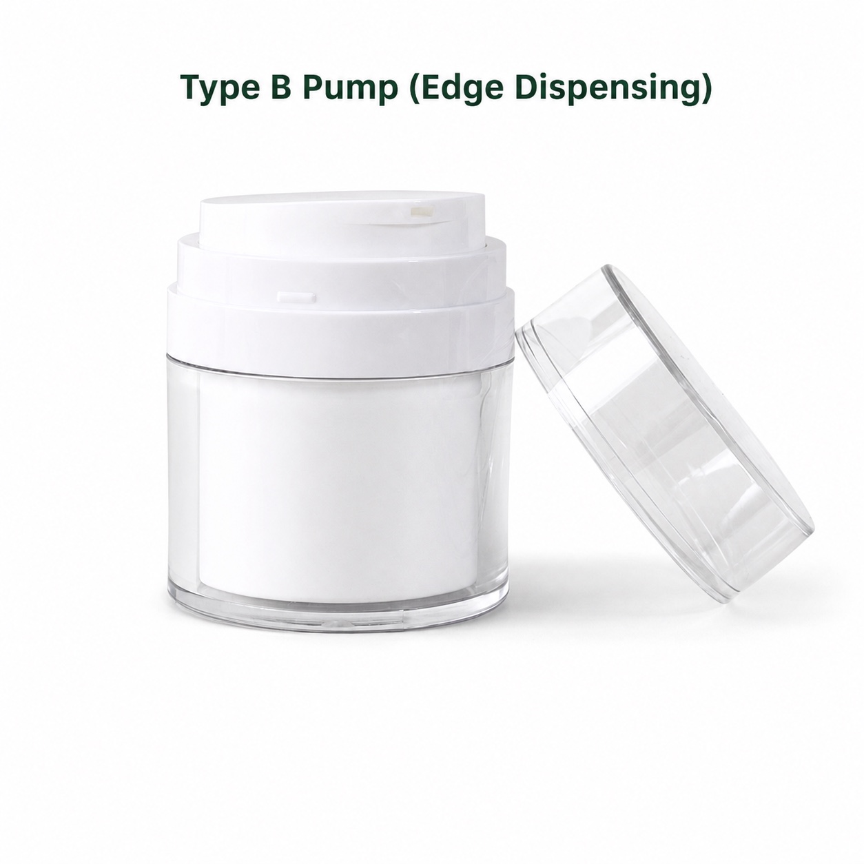 15ML 30ML 50ML Acrylic Press Vacuum Double Layer Cream Bottle Plastic Jar for Cream Cosmetic Jar Cream Bottle