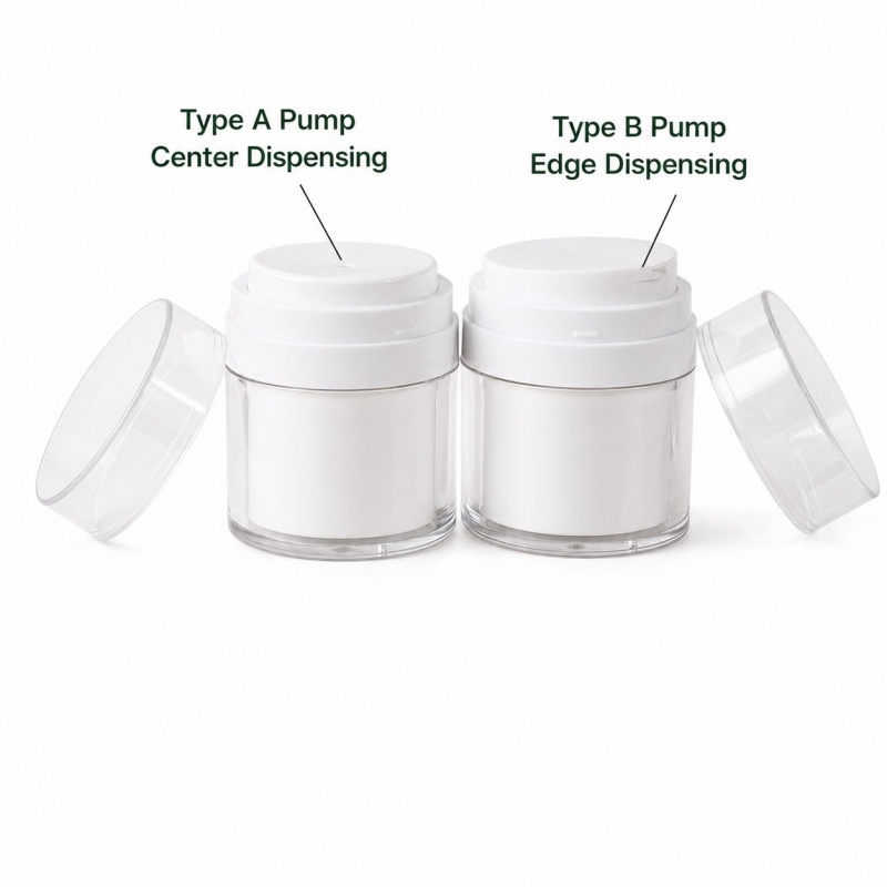 15ML 30ML 50ML Acrylic Press Vacuum Double Layer Cream Bottle Plastic Jar for Cream Cosmetic Jar Cream Bottle