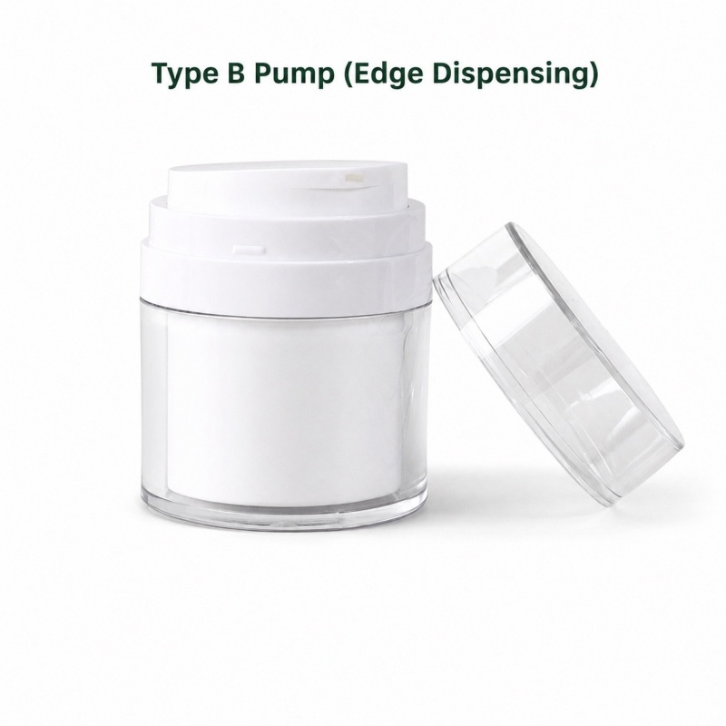 15ML 30ML 50ML Acrylic Press Vacuum Double Layer Cream Bottle Plastic Jar for Cream Cosmetic Jar Cream Bottle