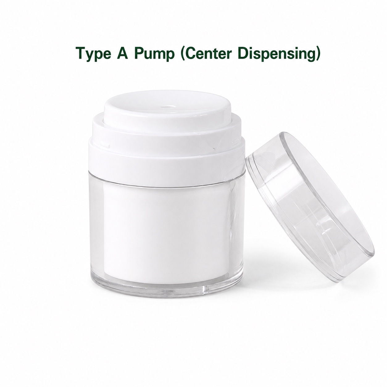 15g 30g 50g 100g Plastic Pump Jar Creams Lotions Custom Acrylic Facial Airless Essential Oil Bottle Jars Skincare Packaging