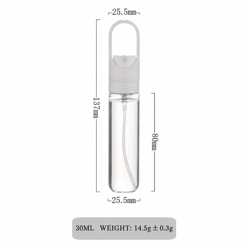 Factory OEM Mini Travel Fine Mist Spray Vial 20/30/50ml Portable Pocket Loose Powder Atomizer Soft Mist Outdoor Daily Use