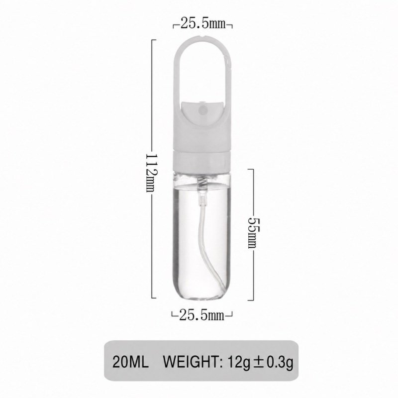 Factory OEM Mini Travel Fine Mist Spray Vial 20/30/50ml Portable Pocket Loose Powder Atomizer Soft Mist Outdoor Daily Use