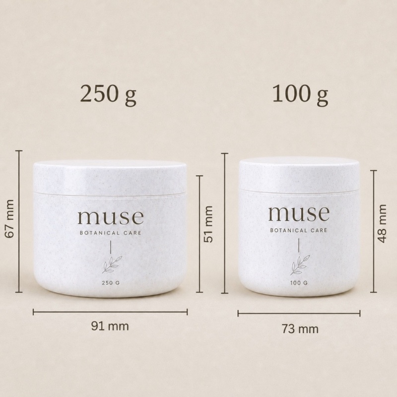100g 250g  Wheat Straw Environmentally Friendly Material Degradable Injection Molding Cream Jar Facial Cream Jar Facial Bottle