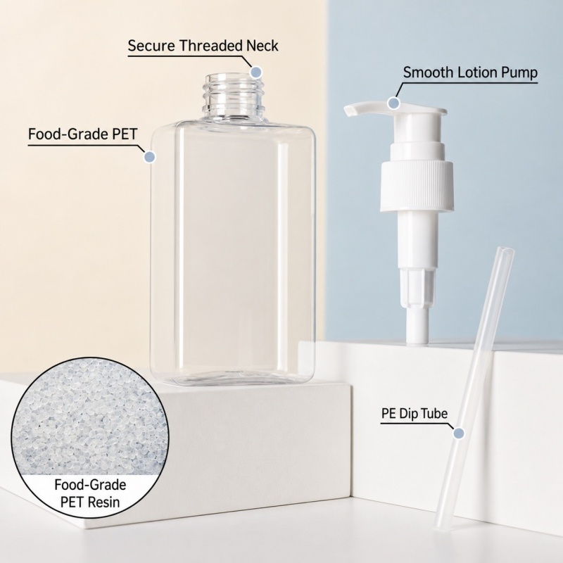 Hot Selling 100ml 150ml Shampoo Frosted Clear Blue Bottles Empty Shower Gel Bottle Cosmetic Packaging Bottle