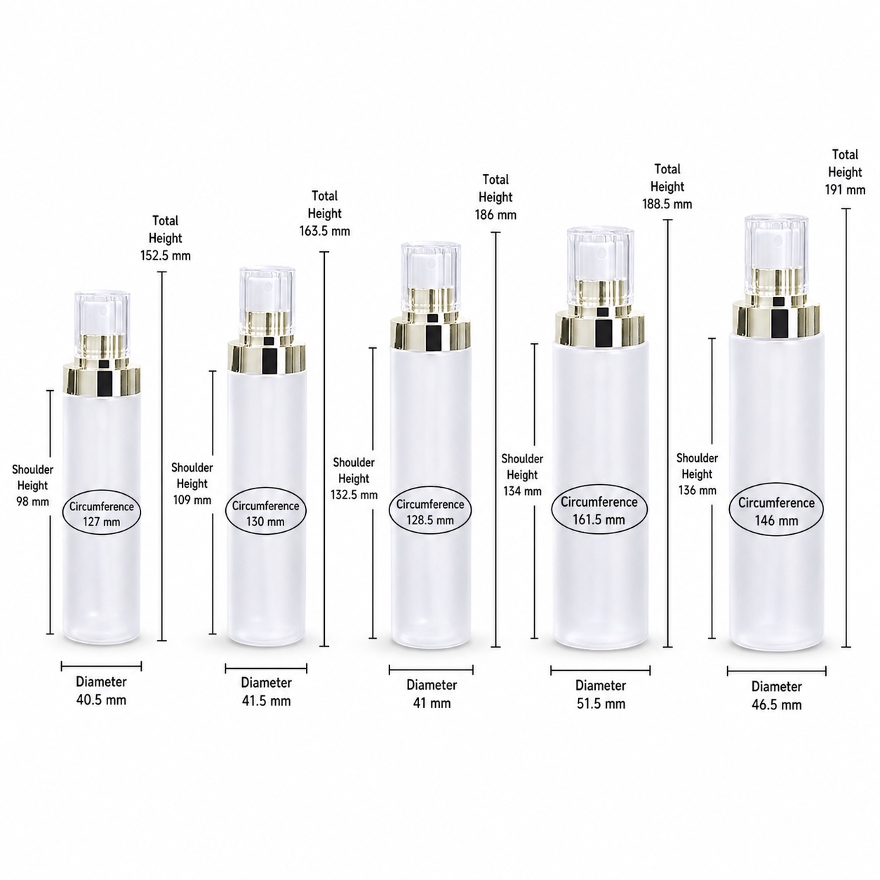 100ml 120ml 150ml 200ml 250ml Matte Plastic Lotion Body Bottle Squeeze Cosmetic Serum Bottles