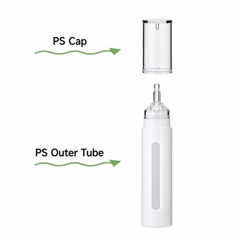 10ml 15ml Wholesale Cosmetic Plastic Press Button Serum Essential Oil Syringe Dropper Bottle