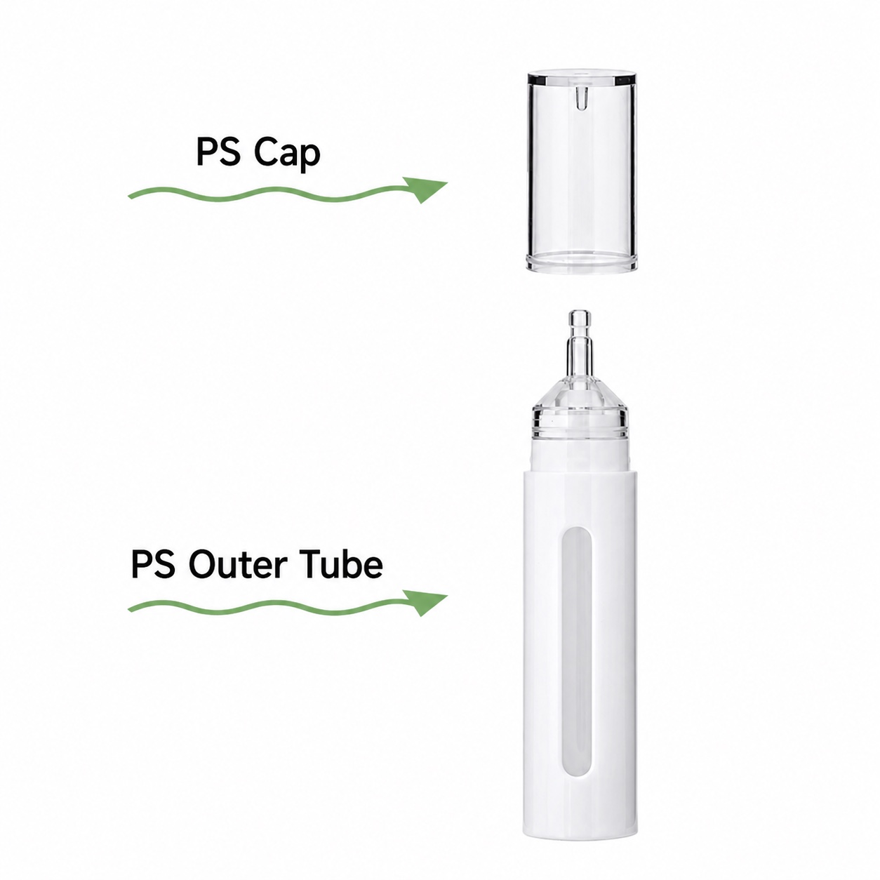 10ml 15ml PP PS Wholesale Cosmetic Plastic Press Button Serum Essential Oil Syringe Dropper Bottle