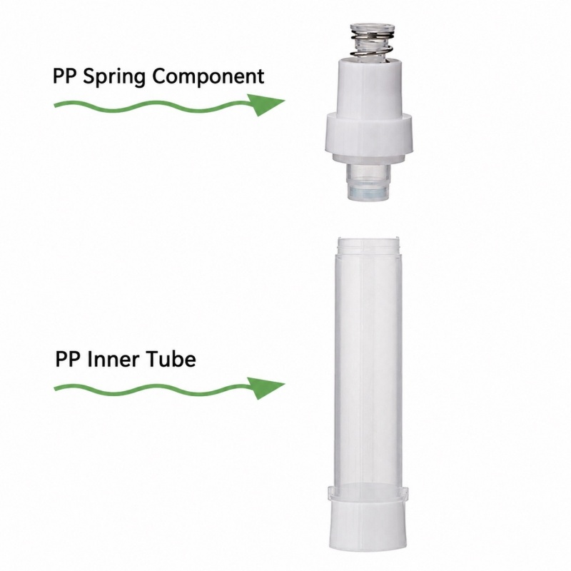 10ml 15ml PP PS Wholesale Cosmetic Plastic Press Button Serum Essential Oil Syringe Dropper Bottle