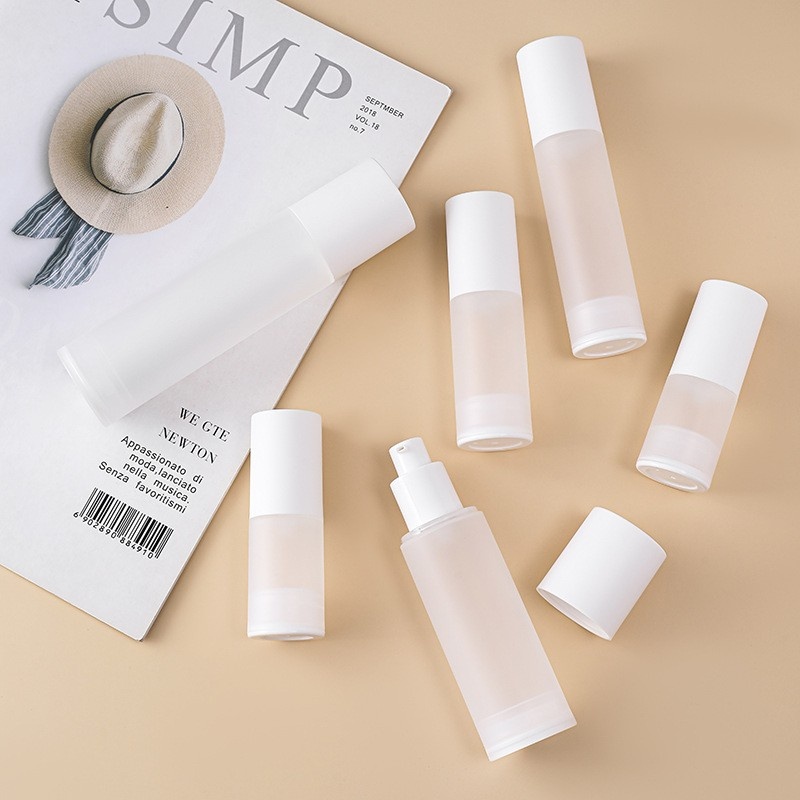 Hot Selling High Quality Custom Cosmetic Packaging 30ml 50ml 100ml Plastic Airless Serum Lotion Bottle