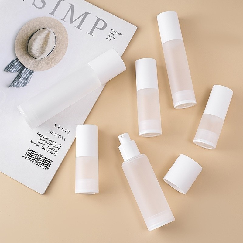Hot Selling High Quality Custom Cosmetic Packaging 30ml 50ml 100ml Plastic Airless Serum Lotion Bottle